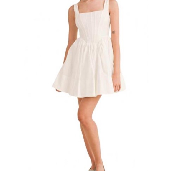 Reset By Jane Dresses & Skirts - White Corset Dress by RESET